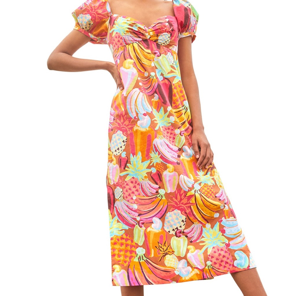 NWT fruit salad maxi dress